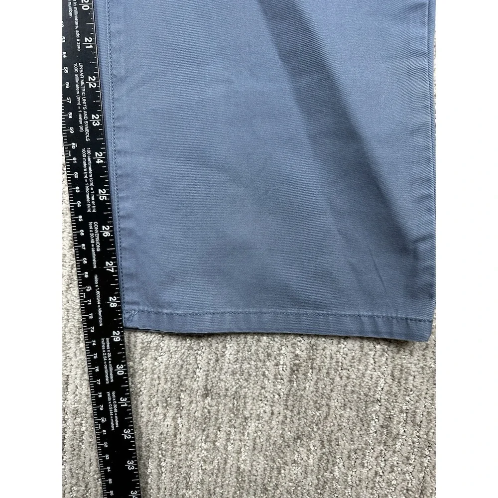 LL Bean Pants Men's 38x29 Pima Cotton 5 Pocket Chino Standard Fit Blue Straight